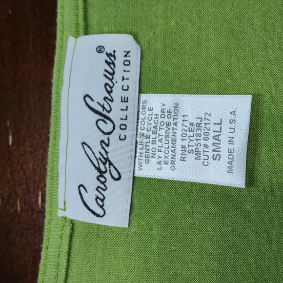 Carolyn Strauss Collection Ruffle Front Cardigan - Picture 4 of 4